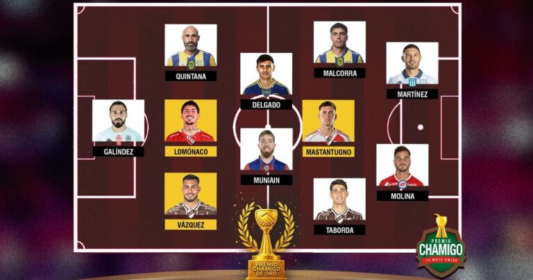 Quiénes forman parte del 11 ideal del Premio Chamigo