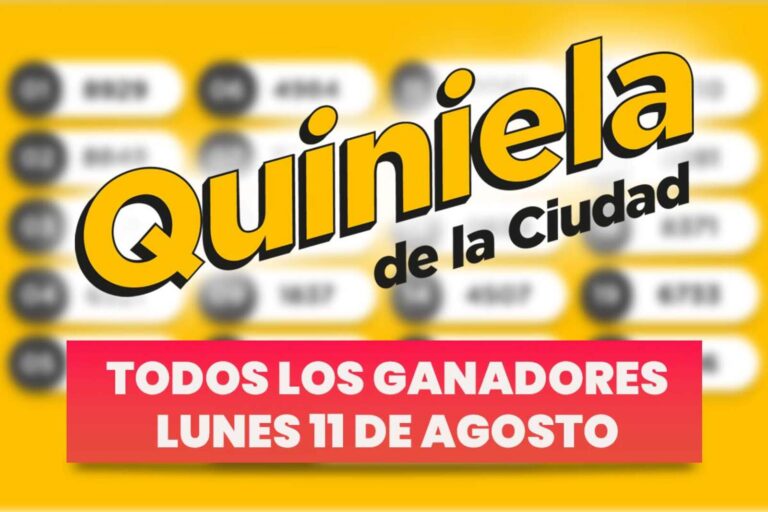 Quiniela Nacional: todos los números ganadores del lunes 11 de agosto
