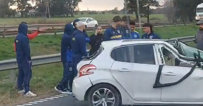 Susto en Rosario Central: el futbolista Kevin Gutiérrez sufrió un accidente camino al entrenamiento y fue asistido por sus compañeros